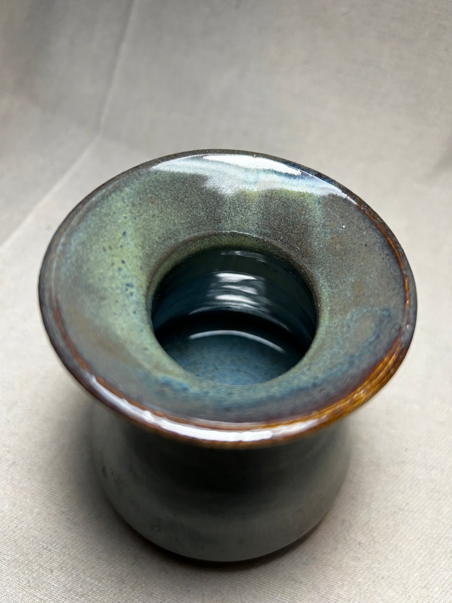 Float Blue Flare Vase - medium bud vase